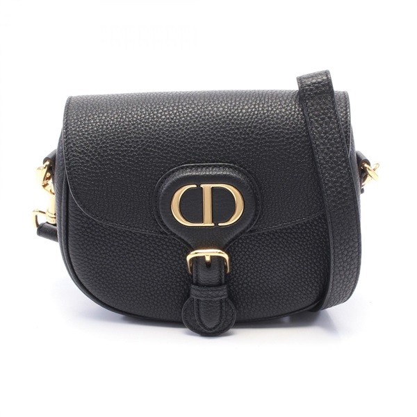 Chrisitan Dior BOBBY Small Shoulder crossbody Bag M9317UBBN leather Black Used