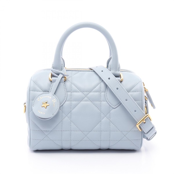 Dior Groove 20 Macrocannage 2way shoulder Handbag M1364UBOL leather Blue Used