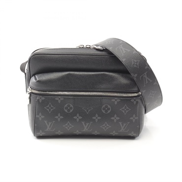 LOUIS VUITTON Outdoor Messenger PM Shoulder Bag M30233 Taigalama Black Used mens