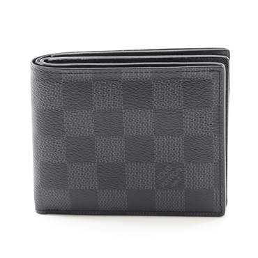 LOUIS VUITTON Portefeuille Amerigo NM Bi-fold wallet N60053 Damier graphite Used