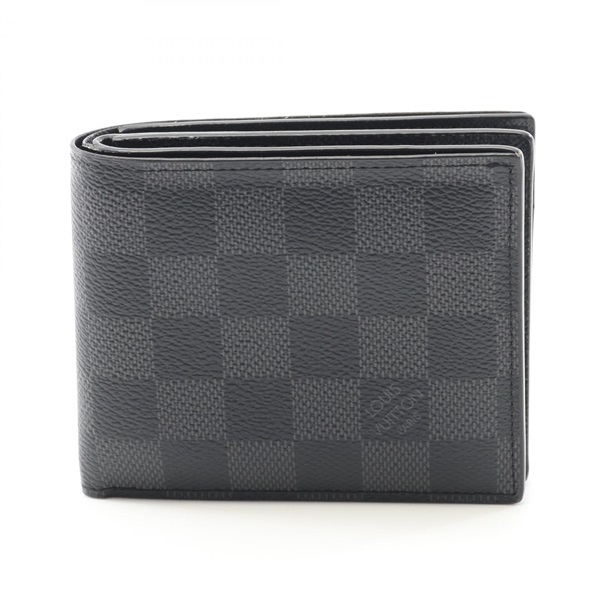 LOUIS VUITTON Portefeuille Amerigo NM Bi-fold wallet N60053 Damier graphite Used