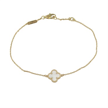 Van Cleef & Arpels Sweet Alhambra Bracelet Mother of Pearl 18KYG Gold used women
