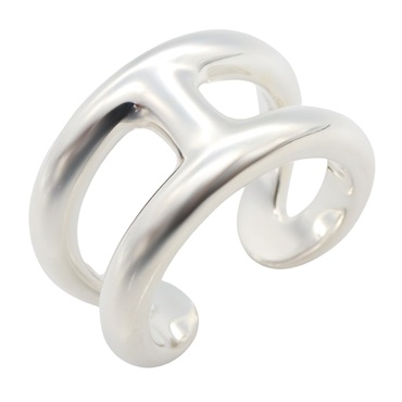 HERMES Osmose PM Ring Silver925 Used Unisex US size 8 #58