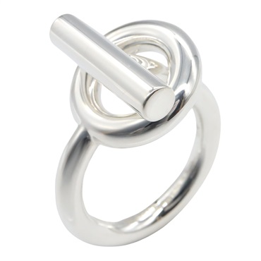 HERMES Echappé GM Ring Silver925 Used unisex US size 7.75 #56