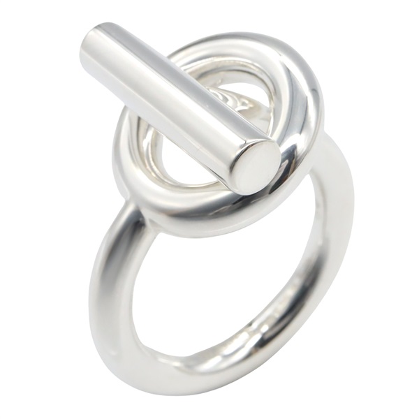 HERMES Echappé GM Ring Silver925 Used unisex US size 7.75 #56