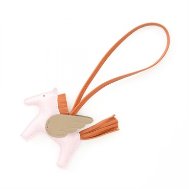 HERMES Rodeo Pegasus PM charm W Agneau milo Swift mauve pale Pain depice