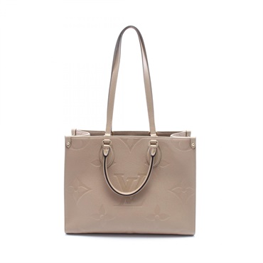 LOUIS VUITTON On the Go MM Tote shoulder Bag M45607 Monogram empreinte used LV