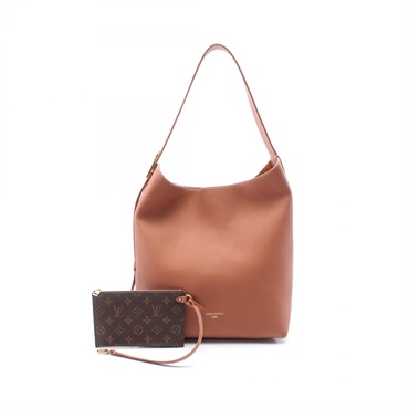 LOUIS VUITTON Low Key Hobo MM Shoulder Bag M24974 leather Brown Cognac Used