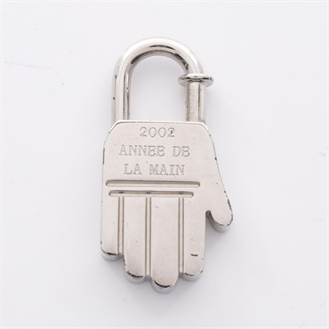 HERMES Cadena Hand motif charm metal Used Women SHW
