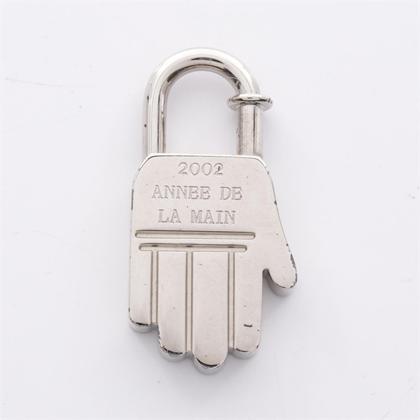 HERMES Cadena Hand motif charm metal Used Women SHW