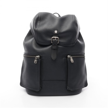 LOUIS VUITTON Canyon Rucksack Backpack M54960 Utah leather Navy Used mens LV