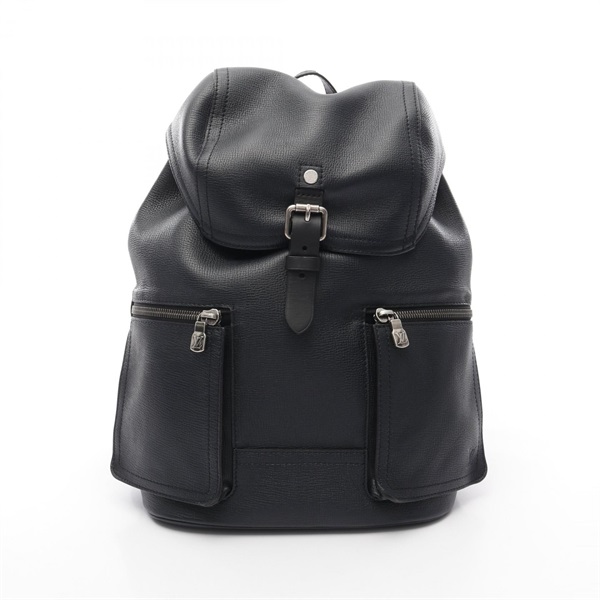 LOUIS VUITTON Canyon Rucksack Backpack M54960 Utah leather Navy Used mens LV