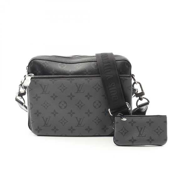 LOUIS VUITTON Trio Messenger Shoulder Bag M69443 Monogram Eclipse Canvas Black