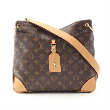 LOUIS VUITTON Odeon NM MM Shoulder Bag M45355 Monogram Canvas Brown Used Women