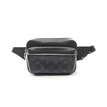 LOUIS VUITTON outdoor Bum Waist crossbody bag M30245 Taigalama leather Noir LV