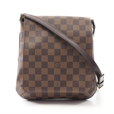 LOUIS VUITTON Musette Salsa Long Strap Shoulder Bag N51300 Damier Ebene Used LV