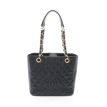 CHANEL Matelasse PST chain Shoulder Tote Bag A20994 Calfskin Black GHW Used CC