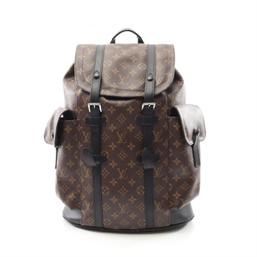 LOUIS VUITTON Christopher MM Rucksack Backpack M43735 Monogram macassar leather
