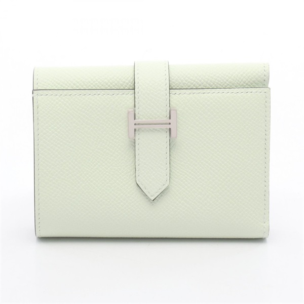 HERMES Bearn Combine Vert Fizz Tri-fold wallet W Epsom leather Epsom Vert Fizz