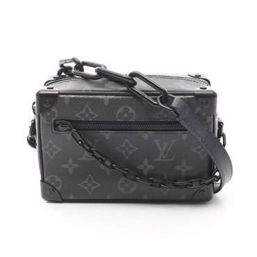 LOUIS VUITTON Mini soft trunk Shoulder Bag M44735 Monogram eclipse Black Used LV