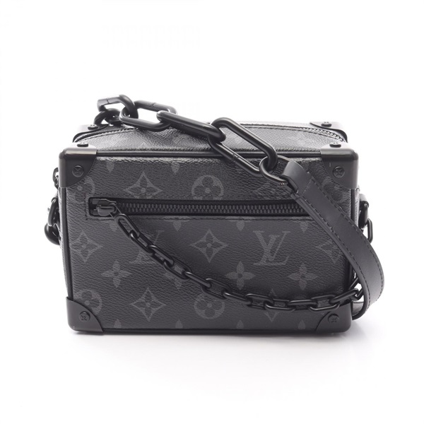 LOUIS VUITTON Mini soft trunk Shoulder Bag M44735 Monogram eclipse Black Used LV