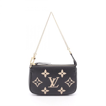 LOUIS VUITTON Mini Pochette Accessoires Chain Handbag M80732 Monogram empreinte