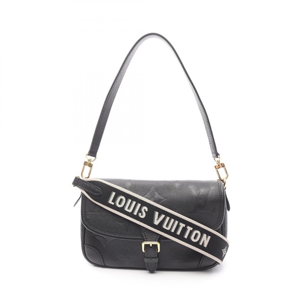 LOUIS VUITTON Diane Shoulder Handbag M46386 Monogram empreinte Noir Used Women