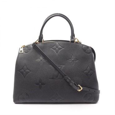 LOUIS VUITTON Grand Palais MM Tote Handbag M45811 Monogram empreinte Noir Used