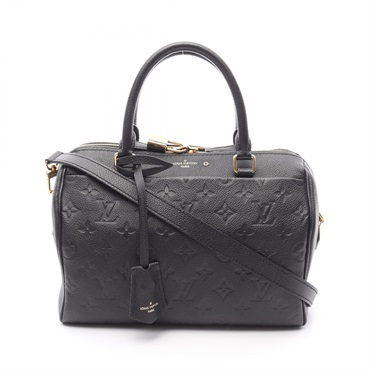 LOUIS VUITTON Speedy Bandouliere 25 NM Handbag M42401 Monogram empreinte Noir LV
