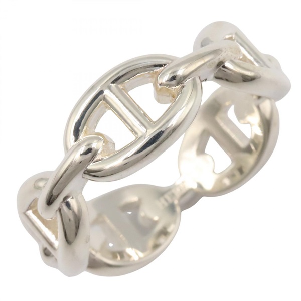 HERMES Enchainee PM Ring Silver925 Used unisex US size 8.25 #58