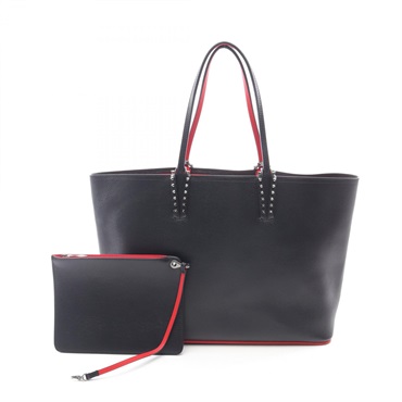 Christian Louboutin Cabata Tote Bag shoulder 1175113 leather Black Used Women
