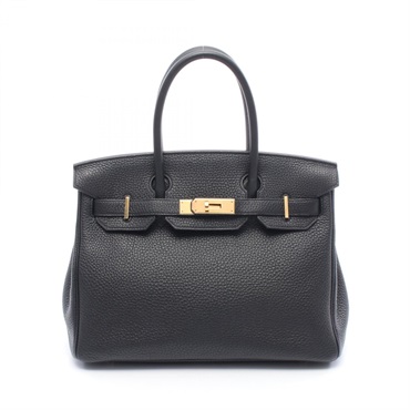 HERMES Birkin 30 Handbag Togo leather Black Used Women GHW D 2019