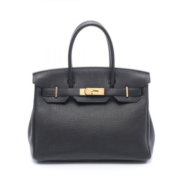 HERMES Birkin 30 Handbag Togo leather Black Used Women GHW D 2019