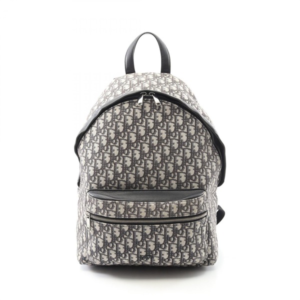 Christrian Dior Oblique Jacquard Backpack Bag 1VOBA088YKY_H28E Canvas Beige Navy