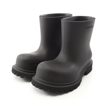 BALENCIAGA STEROID BOOTS 770589 rubber Black Used mens #40
