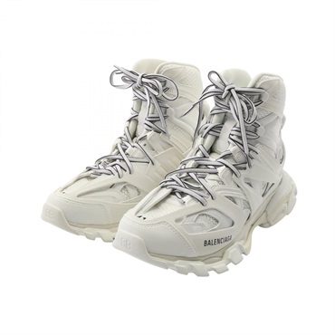 BALENCIAGA TRACK HIKE sneakers 654867 leather Fabric White Used mens US size 8