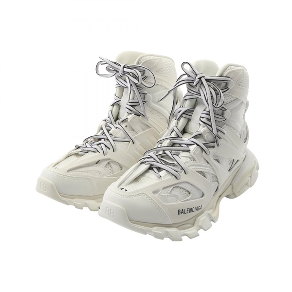 BALENCIAGA TRACK HIKE sneakers 654867 leather Fabric White Used mens US size 8