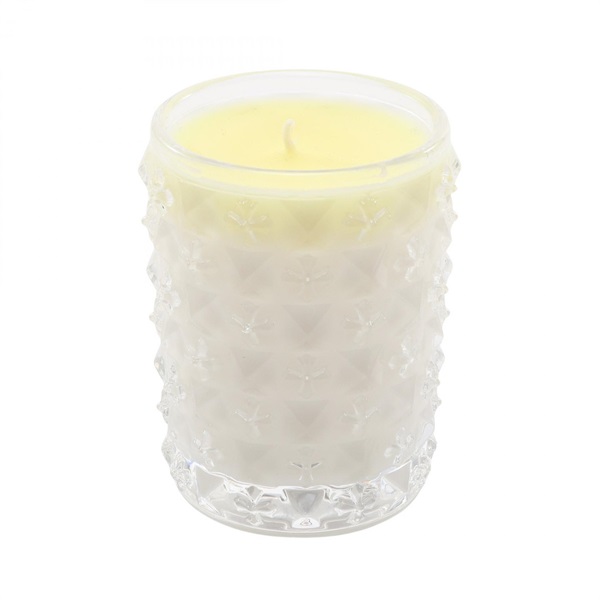 CHROME HEARTS Cemetery Cross Aroma Candle Glass Clear White Yellow unisex