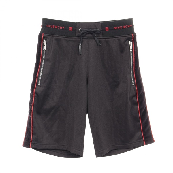 GIVENCHY Short Pants Polyester Black Red Size XS Used mens