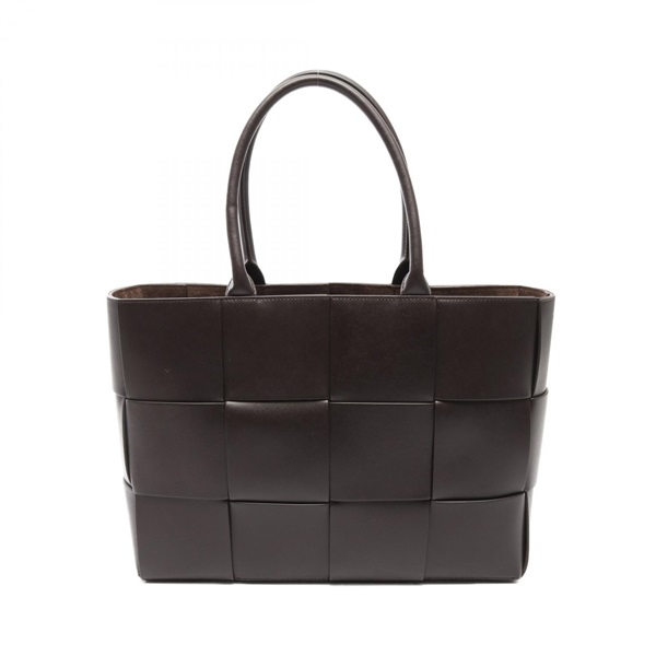 BOTTEGA VENETA The Arco Large Maxi Intrecciato Tote Bag leather Brown Used mens