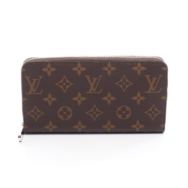 LOUIS VUITTON Zippy Around long wallet M27029 Monogram Brown Silver Used unisex