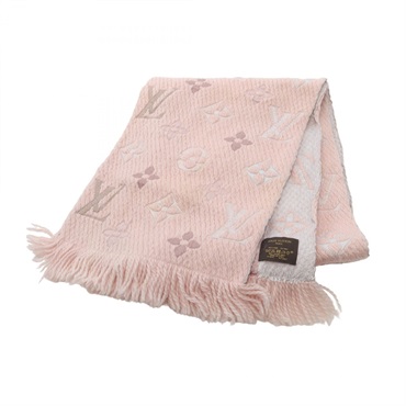 LOUIS VUITTON Echarpe Logomania Scarf M73057 wool silk Rainbow Monogram Pink LV