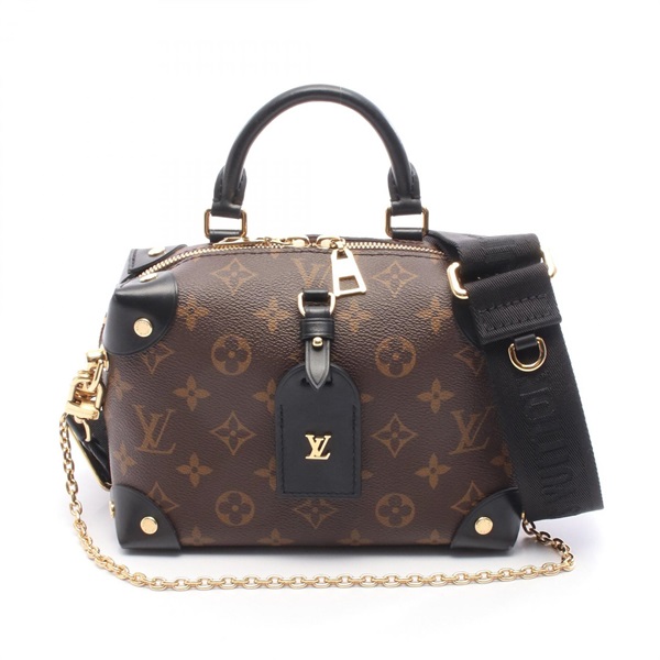 LOUIS VUITTON Petite Malle Souple Shoulder Handbag M45571 Monogram canvas Used