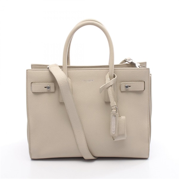 SAINT LAURENT PARIS Sac de Jules 2Way Shoulder Handbag 477477 leather Beige Used