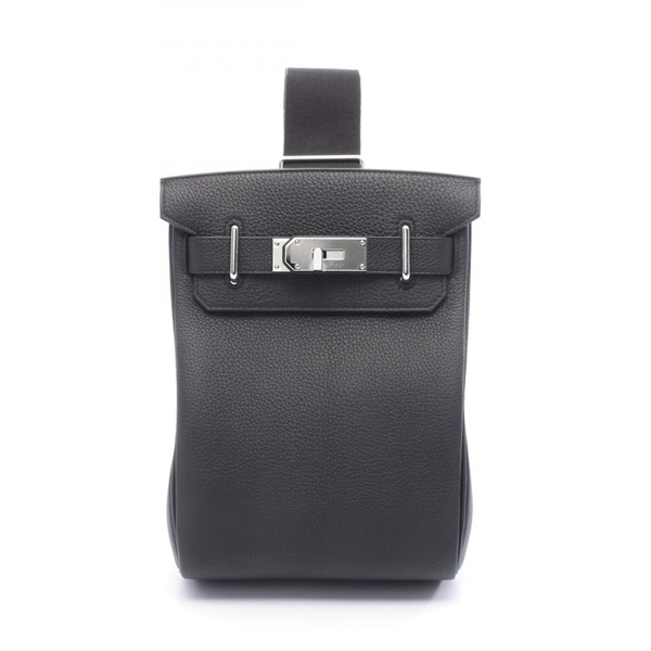 HERMES Kelly Hac a dosPM Waist crossbody Togo leather Black Used unisex B SHW