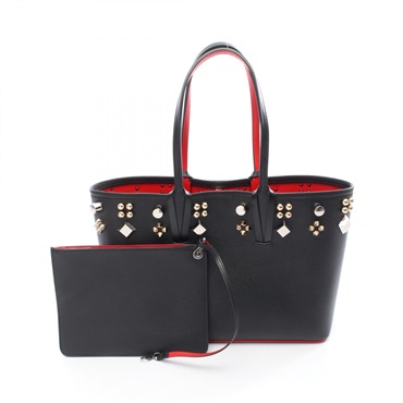 Christian Louboutin CABATA SMALL Tote Handbag 1225048 leather Black Used Women