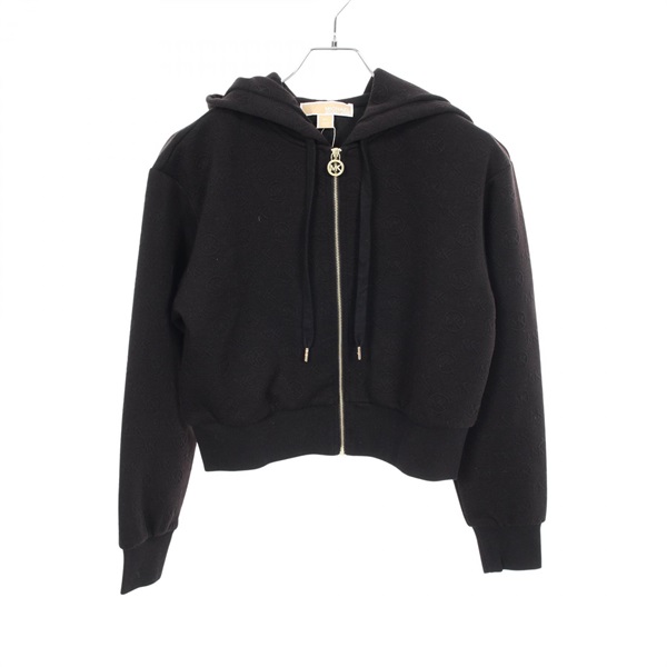 Michael Kors Hoodie Sweatshirt JR45130BLL polyester Black Women size S