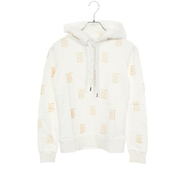 BURBERRY Hoodie Tops cotton White Beige Used Women size XS