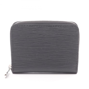 LOUIS VUITTON zip around purse wallet M60152 Epi leather Noir Used mens LV