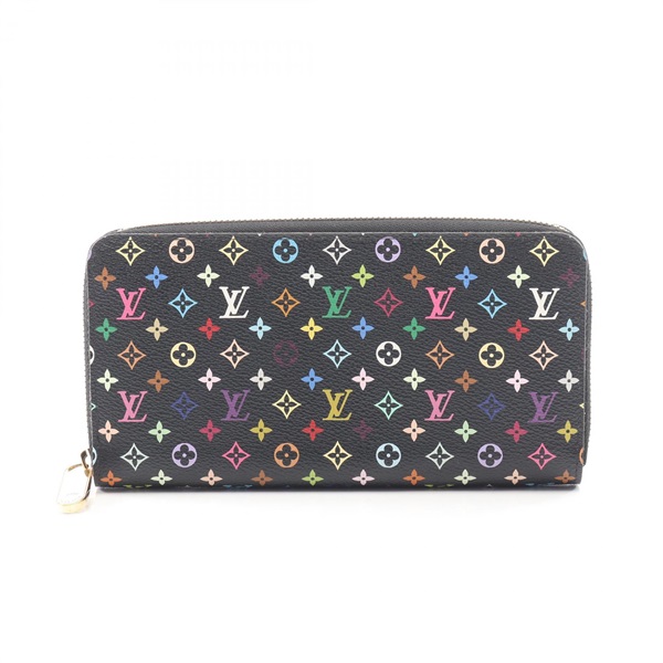 LOUIS VUITTON Zippy wallet Around long purse M60244 Monogram Multicolore Noir